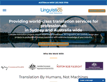 Tablet Screenshot of linguistico.com.au